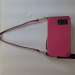 Dooney & Bourke Alpine Demi 20 Purse Shoulder Bag Leather Fuchsia Pink